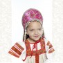 Кокошник Котёна, ярко-розовый с золотом - фото 2